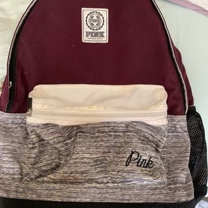 Burgundy backpack from Pink